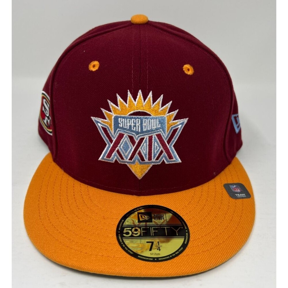 NFL San Francisco 49ers Super Bowl XXIX Champions New Era Fitted Hat Size 7 1/4